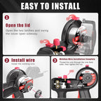 AWT 100A Handheld MIG Welder Machine,110V Flux Core MIG Welder Machine,Portable Gasless MIG Welding Machine,Hand Held Inverter Wire Feed Welder