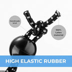 Cartman 90 Pack 6 Inch Ball Bungee Cords Canopy Ties with Elastic String for Canopy, Tarp, Straps, Tent, Black