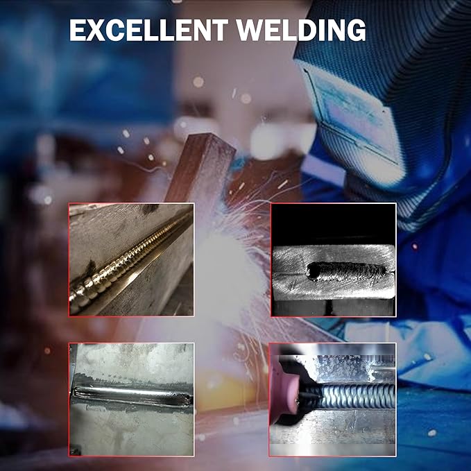 FLwelding 140A MlG Welder Flux Core.Dual Voltage110V/220V,MIG Welder Gasless Flux MlG/Lift TlG/Stick 3 in 1 Welding Machine synergic ControlIGBT Inverter Multiprocess Portable Wire Feed Welder.