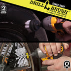 Car, Motorcycle, Truck, Boat - Cleaning Supplies – Drill Brush – Soft White Detailing Brush Kit - Car Wash - Spin Brush - Wheel Cleaner - Interior, Vinyl, Upholstery, Fabric, Leather Seat Cleaner