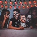 ST40 Flicker Flame Light Bulbs, 10 Count Christmas Red Incandescent Bulbs, E17 Screw Base, Dimmer Compatible, UL Listed for Indoor Outdoor Use, 1 Watt, 120 Volts, 1500 Hours Lifespan