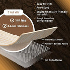 GSCIT Club Oak Edge Banding, 3 inch x 100ft roll of Veneer Edge Banding - Pre-glued Flexible, Real Wood Tape for Cabinet Repair & Furniture Restoration