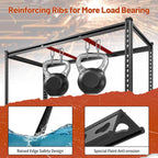 REIBII 48" W Garage Shelving Heavy Duty 2550 LBS Storage Shelves 4 Tier Heavy Duty Shelving, Adjustable Metal Shelves, Industrial Shelf for Garage, Warehouse, Pantry, 48" W x 60" H x 24" D