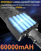 Gefolly SL-11000W Solar Street Lights Outdoor, 800000LM Commercial Parking Lot Light Dusk to Dawn IP67 Waterproof 6500K Security Flood Lights Lamp for Yard, Road, Basketball Courts