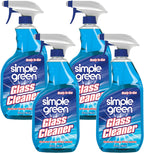 Simple Green Ready-To-Use Glass Cleaner, 32 oz., Blue (Pack of 4)