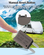 7.5A Low Profile Mini Car Fuse Kit– Automotive 7.5A ATM Manual Reset Circuit Breaker Fuses for Boat, RV, Truck, DC 12V/32V 7.5 Amp Manual Resettable Blade Assortment Kit with Resettable Fuses