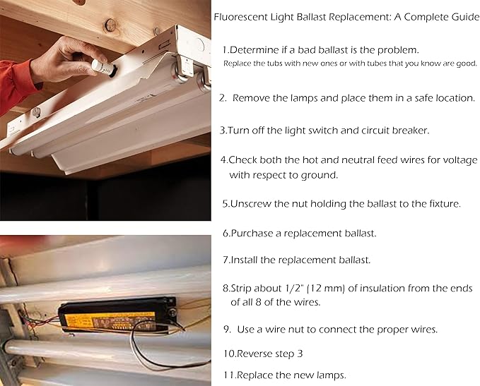 F15T8-D Daylight 15W Fluorescent Bulb,18'' F15T8/DL 6500K T8 Linear Preheat Lighting Lamps, G13 bi-pin Base