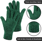 Patelai 3 Pairs Microfiber Plant Dusting Gloves Leaf Cleaning Gloves for Indoor Plants, Blinds, Furniture, House(Medium,Brown, Dark Green, Dark Red)