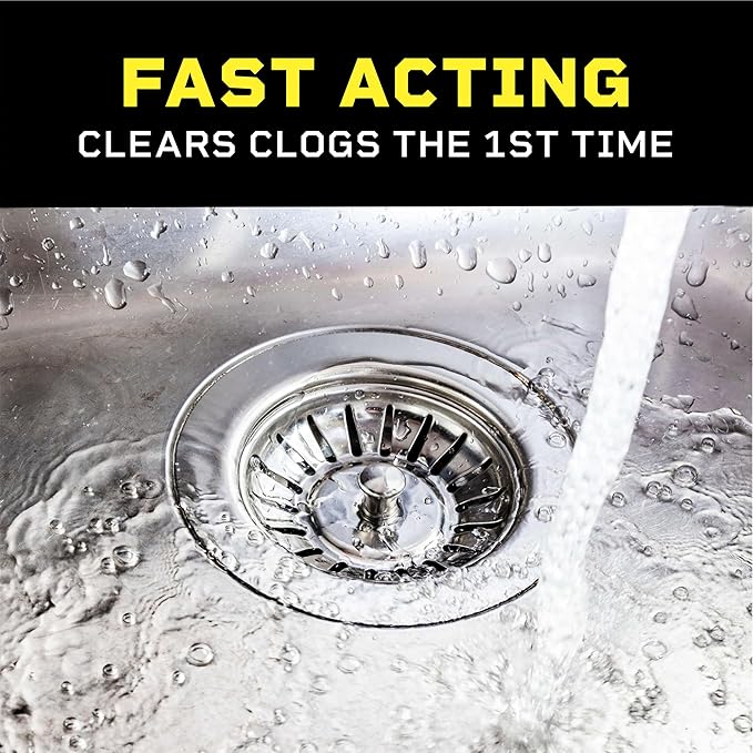 Liquid-Plumr Pro-Strength Clog Destroyer, Liquid Drain Cleaner, 80 Fluid Ounces (Package May Vary)