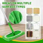 14Pcs Reusable Microfiber Mop Pads Compatible with Sweeper Mops,Dry Sweeping Cloths & Wet Mopping Pads Refills,Washable Mop Pads for Floor Cleaning