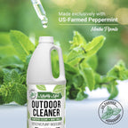 Mighty Mint Outdoor Cleaner, Powerful | Bleach-Free | Biodegradable, Cleans Stains on Wood, Decks, Concrete, Patios, and Vinyl Siding, Natural Mint Scent, 32oz