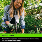 Yard Butler Terra Garden Hand Tools - Weeding Hand Tiller Tool for Efficient Gardening - Weed Remover Tool for Lawn & Garden Care - Durable Gardening Accessory, Tiller