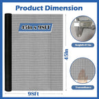 Fiberglass Window Screen Roll 45 in x 98 ft DIY Custom Pet Proof Screen Porch Screen for Outdoor Kitchens Pool Houses