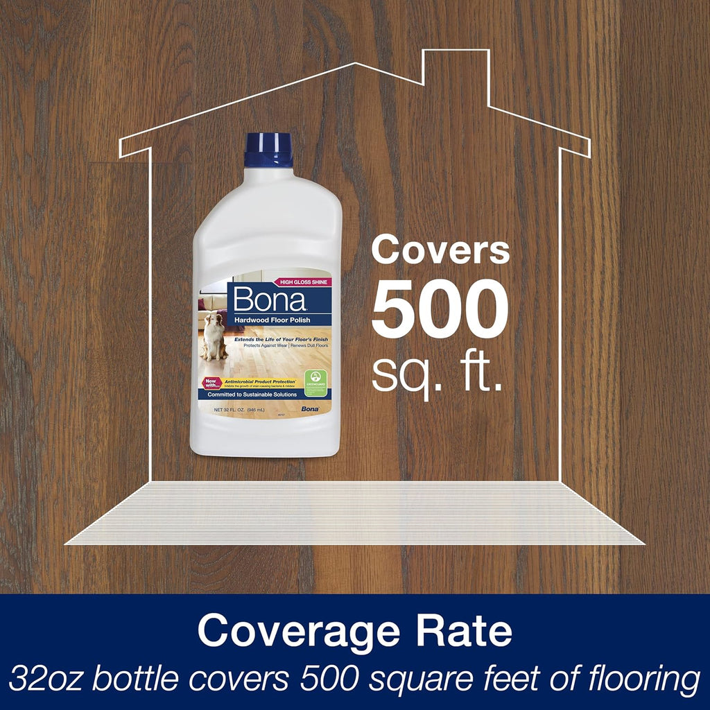 Bona Ultimate Hardwood Floor Care Kit - Includes Microfiber Mop, Hardwood Floor Cleaning Solution and Refill, Hardwood Floor Polish, Microfiber Cleaning Pads, and Microfiber Dusting Pad