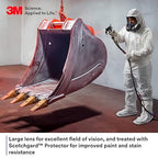 3M Secure Click Full Face Reusable Respirator with Large Lens, Speaking Diaphragm and Push Button Seal Check, FF-803, Painting, Sanding, Chemical Clean-up, Sawing, Large