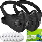 BASE CAMP M PRO Dust Mask, All day Comfortable Reusable Respirator Mask for Dust, Safety Work Mask for Woodworking