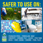 CLR Brands® Calcium, Lime & Rust Remover Free & Clear, No Dyes or Fragrances, Gentle Lime and Bathroom Descaler, Removes Hard Water Stains and Rust Deposits, 42 Oz Bottle (Pack of 1)