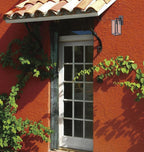 LIT-PaTH Outdoor Wall Lantern, Wall Sconce as Porch Lighting Fixture, E26 Medium Base Max 60W, Anti-Rust Metal with Glass Shade, Oil Rubbed Bronze Finish, 1-Pack