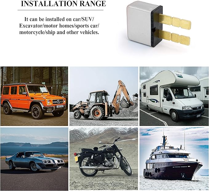 5A Automotive Circuit Breaker T1 Thermal Reset, Plug In Mounting, ATC ATO Blade Type Terminal Connection (2 pcs)