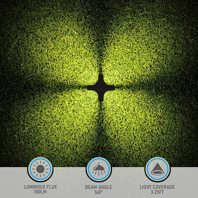 LEONLITE 12-Pack 5CCT Low Voltage Path Lights, Update 1800K2700K3000K4000K5000K Selectable, 3W LED Landscape Pathway Lights, Outdoor Landscape Lighting for Driveway, Aluminum, 12-24V, ETL, IP65, Black