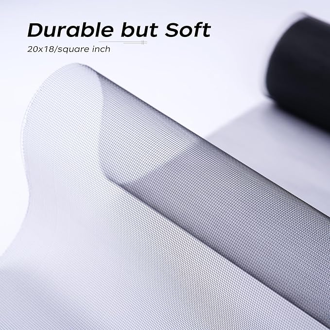 Window Screen Ultra Clear Stainless Steel Window Screen Replacement Window Screen Mesh High Light Transmission Suitable for Windows Courtyards Patio Porch Pool Door (30"x25')