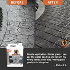 Paver Sealer - 8600 Wet Look (Medium Gloss) - 1 Gallon Covers up to 175-250 sq ft (2 Coats)| Concrete Sealer Outdoor - Color Enhancing Acrylic Sealant for Stones, Patios, Pavers, Bricks & Driveways