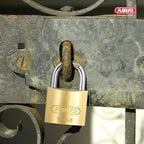 ABUS 55/40 Solid Brass Padlock with 2 Keys for School, Gym, Cabinet 1 1/2in (40mm) Wide, Keyed Alike (Keyed Different, 1)