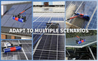 Photovoltaic Panel Cleaning Brush,18FT Water Fed Pole System,Adjustable Extension Rod,Window Washing Kit,with Lithium Battery