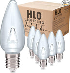 HLO Lighting Smooth C9 Christmas Lights | Cool White LED Bulbs for Indoor & Outdoor Christmas Decor | Set of 500