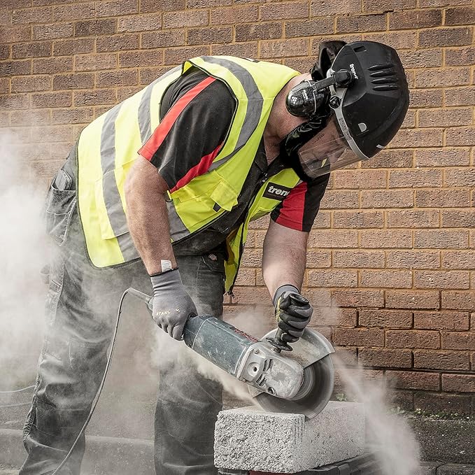 Trend Airshield Pro Full Faceshield, Dust Protector, Battery Powered Air Circulating Mask for Woodworking, AIR/PRO