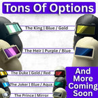 The Heir 2-Tone | Blue/Purple Shade 11 Welding Lens | Changes Color With Angle - Blue/Purple | 2" x 4.25" | Extremely Clear Fixed Shade 2x4 Welding Lens