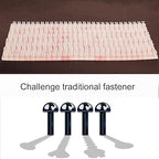 Dual Lock Fastener 2in x 4in 4pcs, Reclosable Interlocking Tape EZ Pass Holder, Heavy Duty Adhesive Hook Lock Sticky Back Mushroom Mounting Tape Clear Color for Indoor and Outdoor