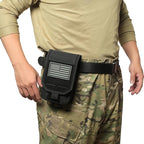 12-Inch Heavy Duty Small Tool Bag with D-Ring Clip,Flag Patch&Shoulder Strap - Small Tactical Molle Zipper Tool Bag,EDC Storage Tool Bags for Men,Multipurpose Utility Work Organizer Bag