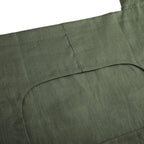 Amazhiyu 100% Linen Door Hanging Laundry Hamper Bag, 19x27 Inches Dusty Green