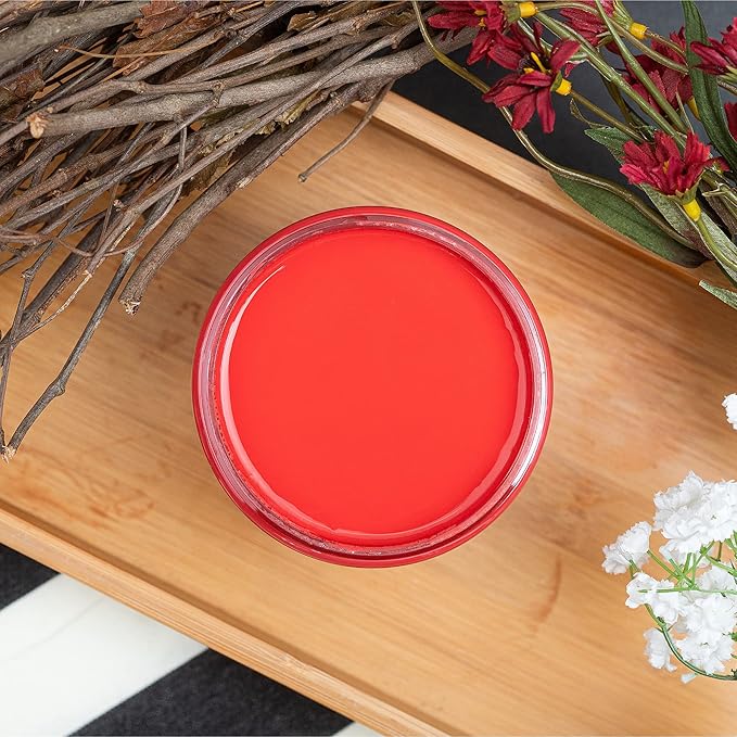 Dixie Belle Paint Company Chalk Finish Furniture Paint - Honky Tonk Red (16oz) - Matte True Red Chic Chalk Mineral DIY Furniture Paint