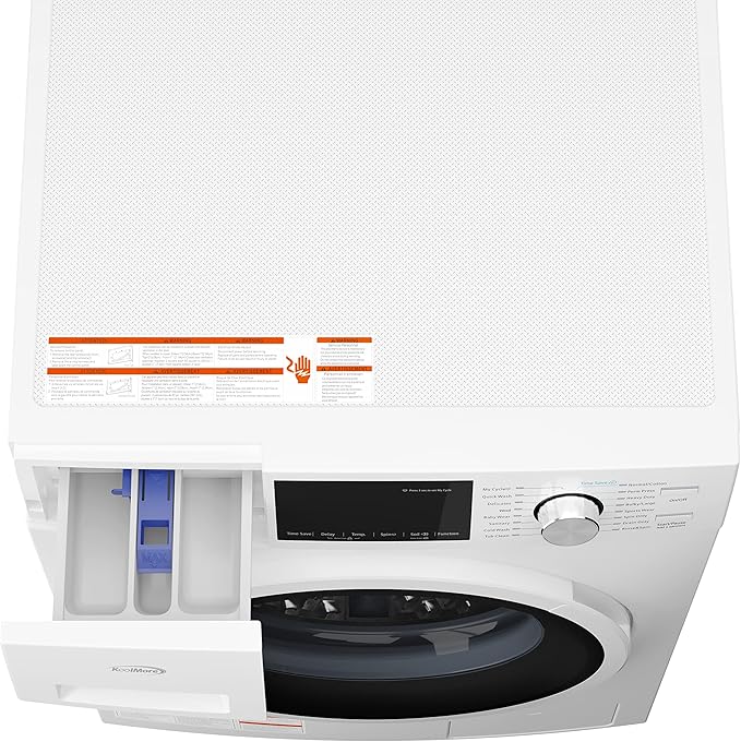 KoolMore Washer + Dryer Bundle - 2.7 Cu. Ft. Front Load Washing Machine [120V] (FLW-3CWH) + 4.4 Cu. Ft. Front Load Dryer [240V] (FLD-5CWHP), White