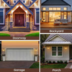 Oil Rubbed Bronze Outdoor Front Porch Light Fixture Wall Mount, LED Exterior lighting fixtures, Waterproof Wall Sconce Lantern Lamp, Outside Coach Lights for House, Patio, Garage, Doorway, Entryway