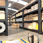 Bepatio 11000LBS Garage Shelving Heavy Duty Storage Shelves Adjustable 4-Tier Metal Shelving Uints Heavy Duty Industrial Shelves for Garage, Warehouse Basement Storage Room 24" D × 60" W × 72" H