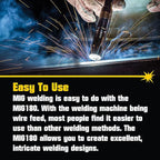 PrimeWeld MIG180 Mig Welder, 180 Amp Wire Feed Welding Machine With Dual Voltage 220v, 110v