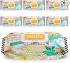 6 Packs Surface Cleaning Wipes Bleach Free, Thick & Large Dispose, All-Purpose Cleaner for Bathroom, Kitchen, Office, 600 Count Soft Flow, Biodegradable, Citrus Scent