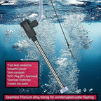 1300W Titanium Submersible Electric Immersion Water Heater with Temp Control & GFCI – Portable Heater for Above Ground Pool, Inflatable Pool, Baptistry, Spa Tubs, Bathtubs, bucket & Hot Tubs