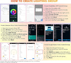 CLOUDY BAY [4 Pack] 8 inch Smart WiFi LED Recessed Lights,20W RGBCW Color Changing Recessed Lighting,Compatible with Alexa and Google Home Assistant,No Hub Required,2700K-6500K,CRI90+ Wet Location