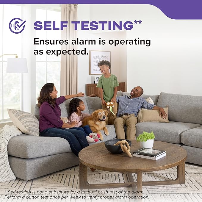 Kidde Smoke & Carbon Monoxide Detector, AA Battery Powered, Voice Alerts, LED Warning Light Indicators, 30CUDR-V