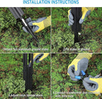 LEONLITE 12-Pack 5CCT Low Voltage Path Lights, Update 1800K2700K3000K4000K5000K Selectable, 3W LED Landscape Pathway Lights, Outdoor Landscape Lighting for Driveway, Aluminum, 12-24V, ETL, IP65, Black