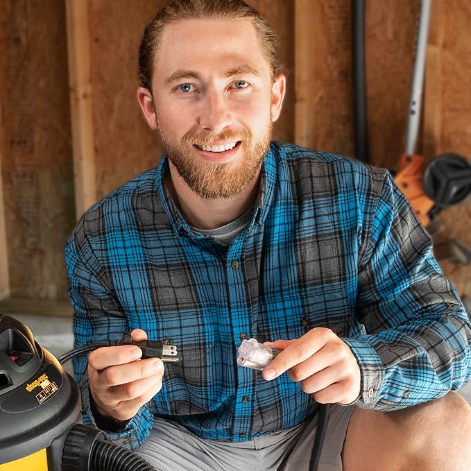 Outdoor Extension Cord Waterproof (15 ft) 12 Gauge Heavy Duty Extension Cord - Lighted Outdoor Extension Cords - Watts Wire - 15' Grounded - extensiones electricas