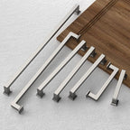 FILTA 3.75 Inch(96mm) Hole Centers Brushed Nickel Cabinet Pulls(Set of 10),Silver Cabinet Pulls Zinc Alloy Kitchen Cabinet Handles Cabinet Hardware for Cabinets Cupboard Drawer