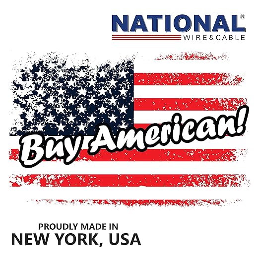 National Wire&Cable - 12/2 Tinned Copper Professional Wire (250 Feet) 12 AWG Gauge Stranded PVC Cord - 2 Conductor Electrical Wire - Made in USA - CL Rated/ETL Listed - Automotive, Low Voltage Cable