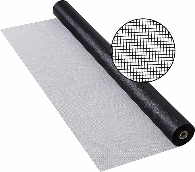 Window Screen Mesh for House Windows Screen Replacement Durable Fiberglass Mesh Screen Roll Adjustable 96"x100’ Door Repair Kit Easy to Install Suitable for Windows, Doors and Porches