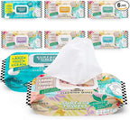 6 Packs Surface Cleaning Wipes, Thick & Large Dispose, All-Purpose Cleaner for Bathroom, Kitchen, Office, 100 Count Soft Flow, Biodegradable, Mix Scent