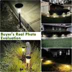 Solar Pathway Lights Super Bright 200 lumens with 2-in-1 Warm White and Daylight Modes, Solar Lights Outdoor Waterproof for Yard, Path, Sidewalk, Driveway or Walk Way Light(2 Pack)